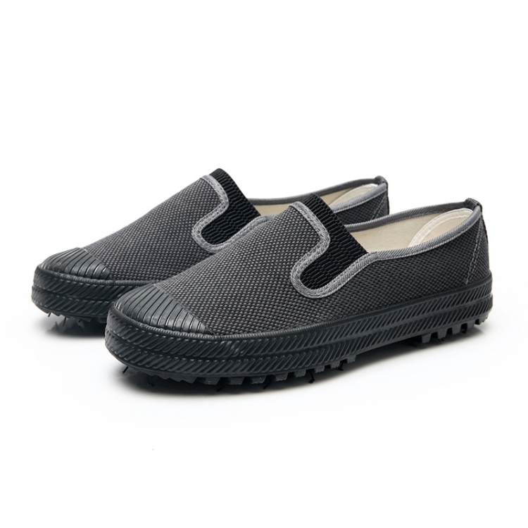 LuTai  Men Labour Protection Work Shoes Farmland Harvesting Wear-Resistant Rubber Sole Shoes, Size: 44(Gray)