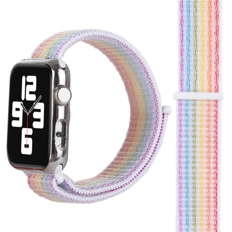 Magic Paste Nylon Watch Band for Apple Watch Series 3 & 2 & 1 38mm(Colour)