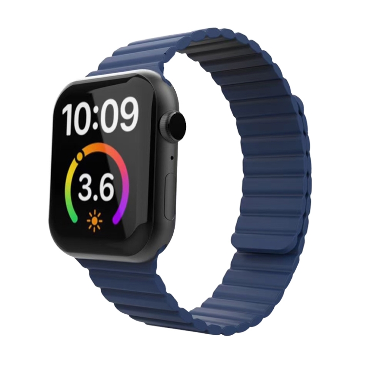 Magnetic Loop Watch Band For Apple Watch Series 9&8&7 41mm / SE 3&SE 2&6&SE&5&4 40mm / 3&2&1 38mm(Blue)