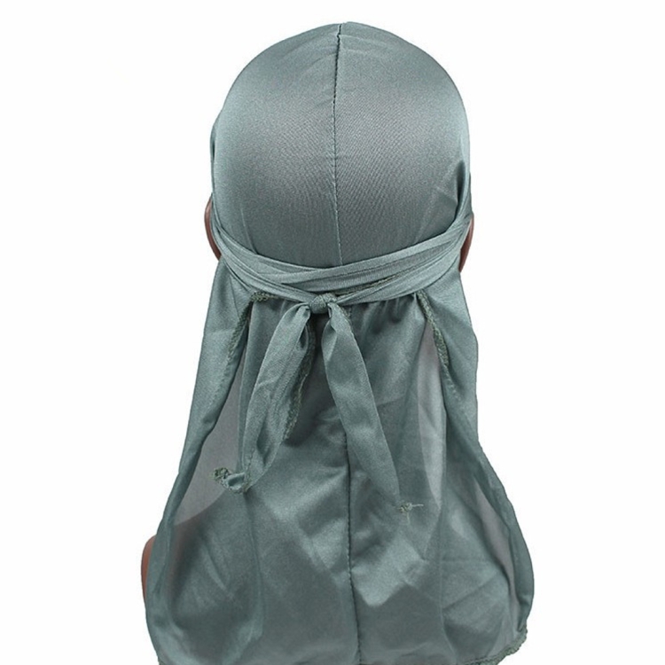 Male Street Basketball Headscarf Hip Hop Elastic Long-tailed Hat (Grey)