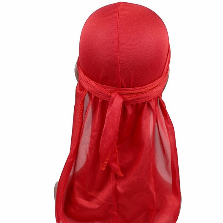 Male Street Basketball Headscarf Hip Hop Elastic Long-tailed Hat (Red)