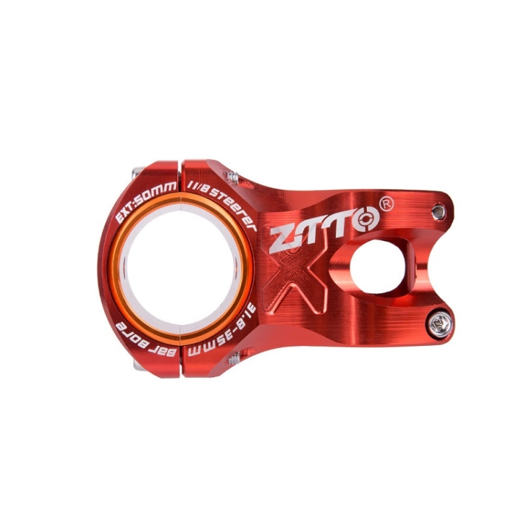 Manubrio da Bici Hollow 0 Gradi Riser Rosso