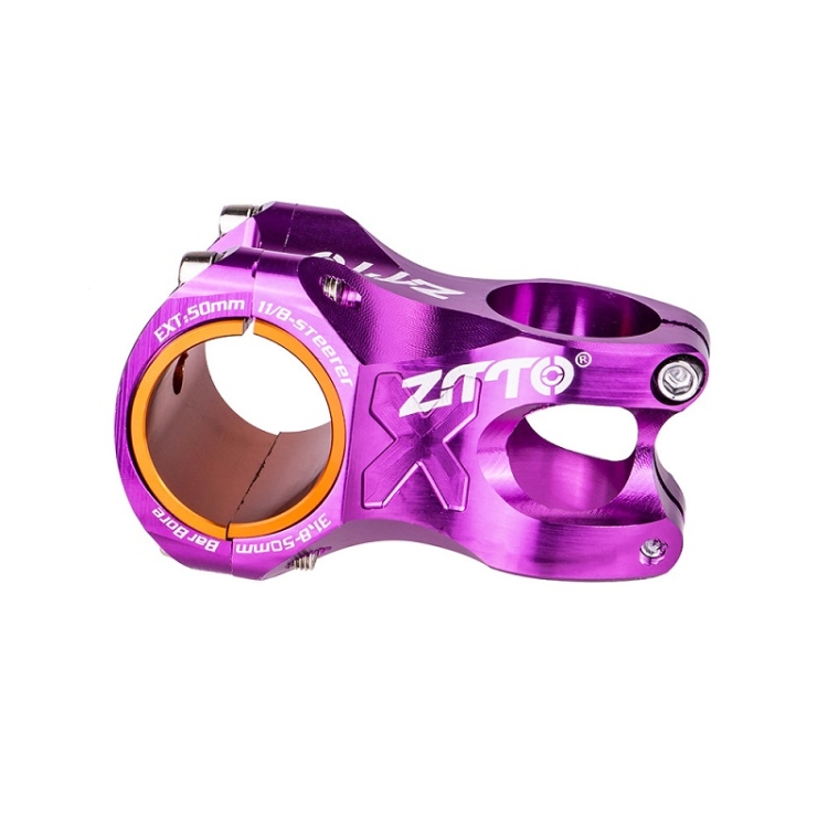 Manubrio da Bici Hollow 0 Gradi Riser Viola