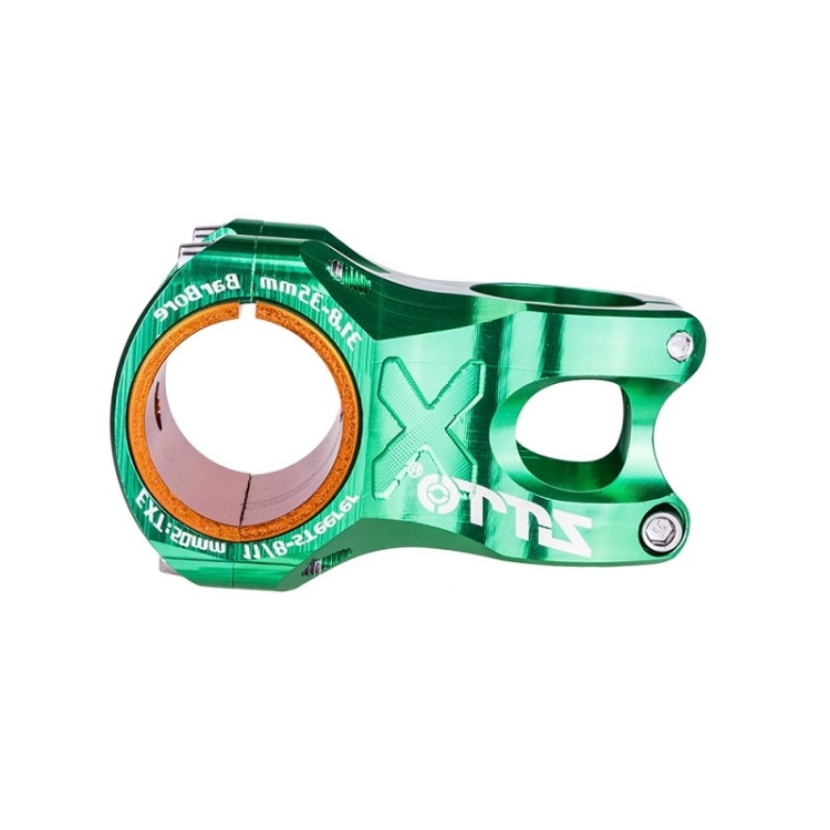 Manubrio da Bici Sospensore Hollow 0 Gradi Corto Verde