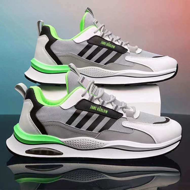 Men Casual Sneakers Lightweight Breathable Fly-Weave Mesh Shoes, Size: 41(Green)