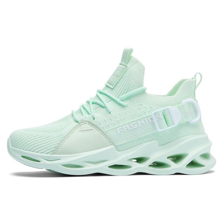 Men Light Breathable Casual Shoes Comfortable Mesh Sneakers Running Shoes, Size: 37(Mint Green)