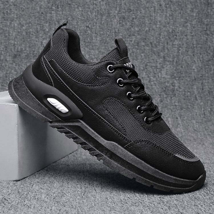 Men Running Height Increasing All Match Sports Shoes, Size: 41(Black)