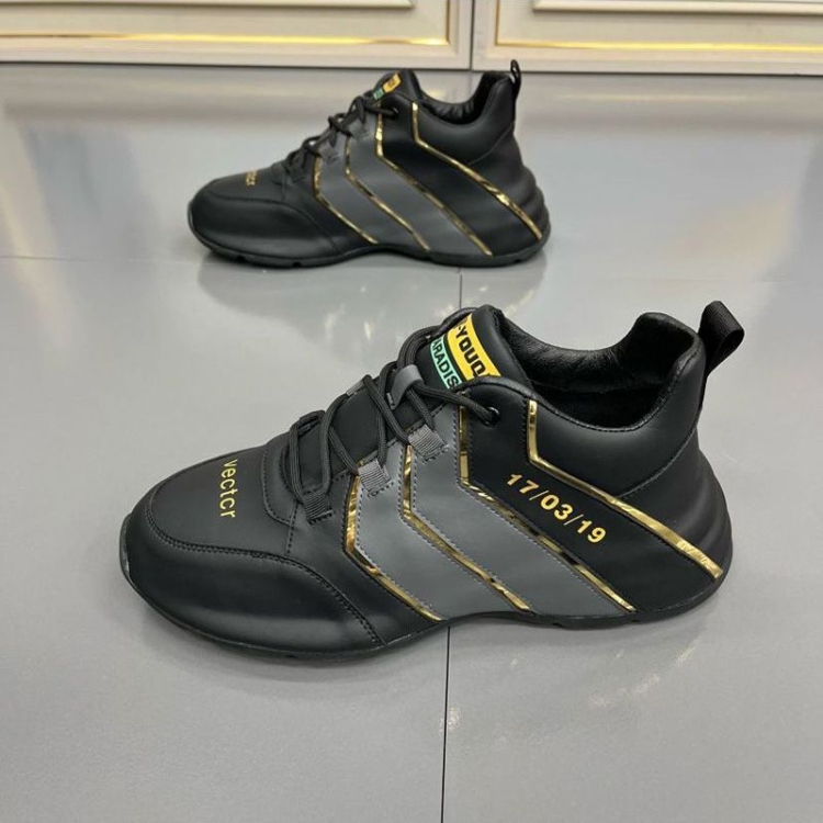 Men Waterproof Leather Soft Sole Shoes Lightweight Travel Casual Breathable Footwear, Size: 40(Black)