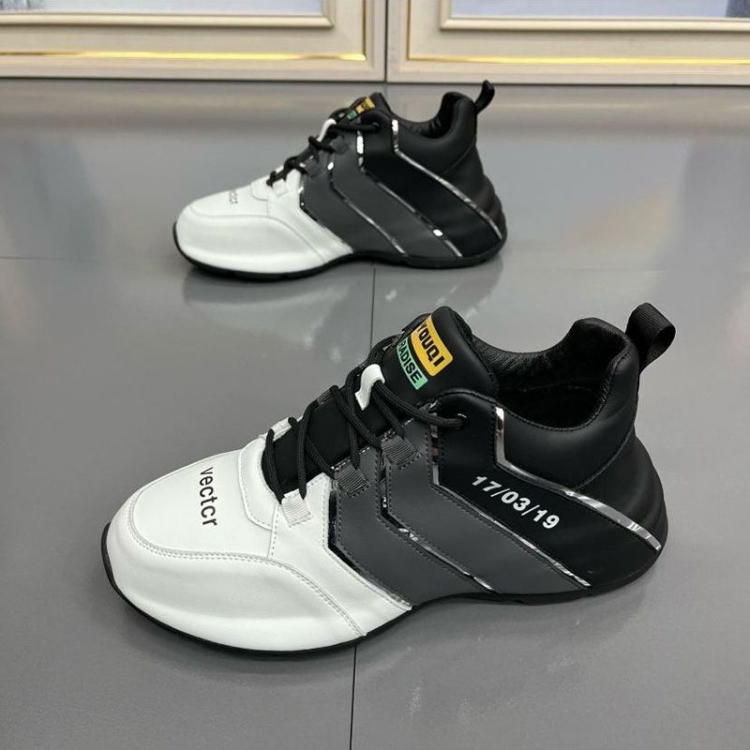Men Waterproof Leather Soft Sole Shoes Lightweight Travel Casual Breathable Footwear, Size: 44(White)