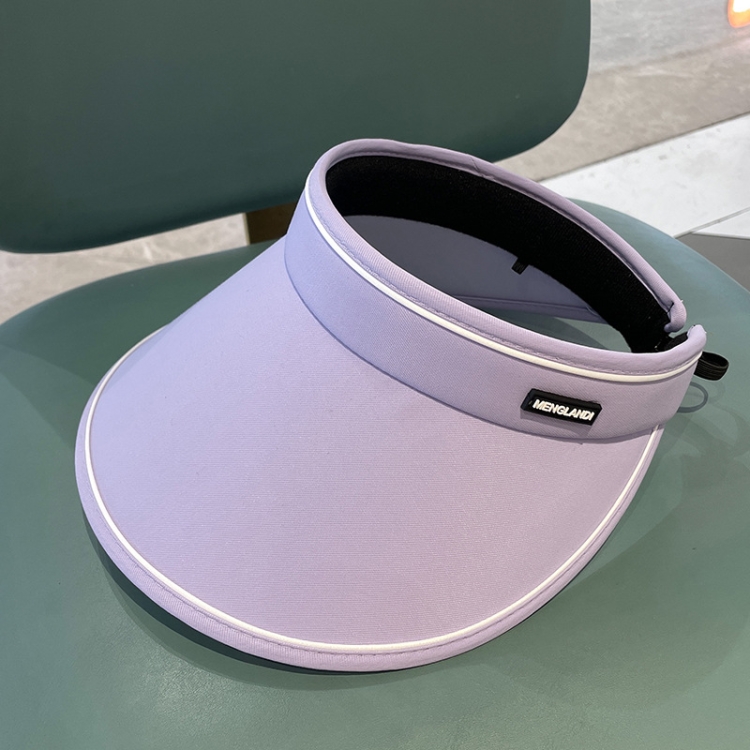 MENGLANDI Summer Outdoor Riding Anti-ultraviolet Sunshade Empty Top Hat, Size: Adjustable(D-200 Purple)