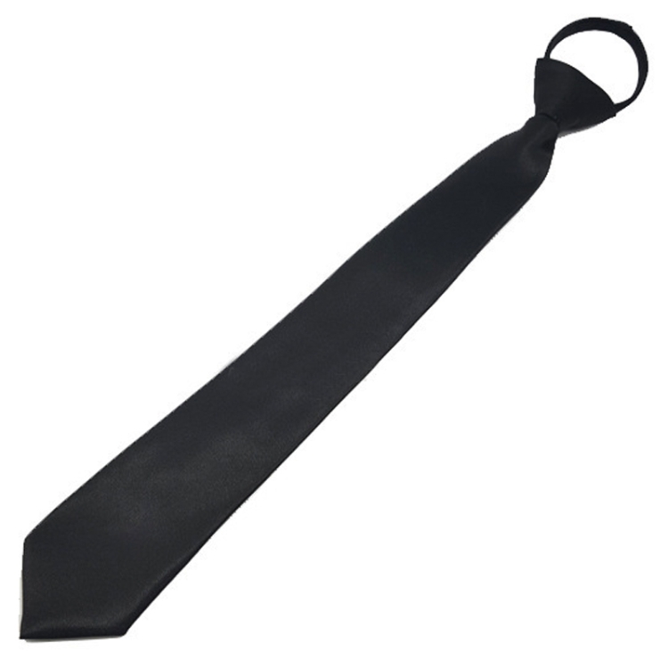 Mens And Ladies Small Zipper Tie Arrow Shaped Short Narrow Tie, Style: Ladies