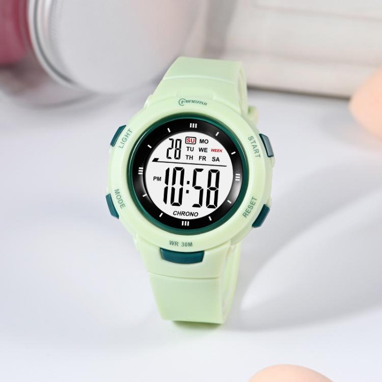 MINGRUI Kids Digital Sport Watch for Boys Girls 30M Waterproof Outdoor Electronic Watches with LED Backlight, Alarm, Stopwatch, Calendar Date(Green)
