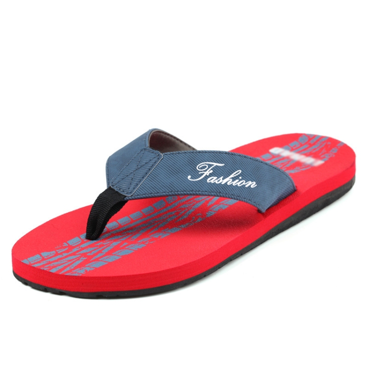 MK005 Men Outer Wear EVA Flip Flops, Size: 41-42(Red)