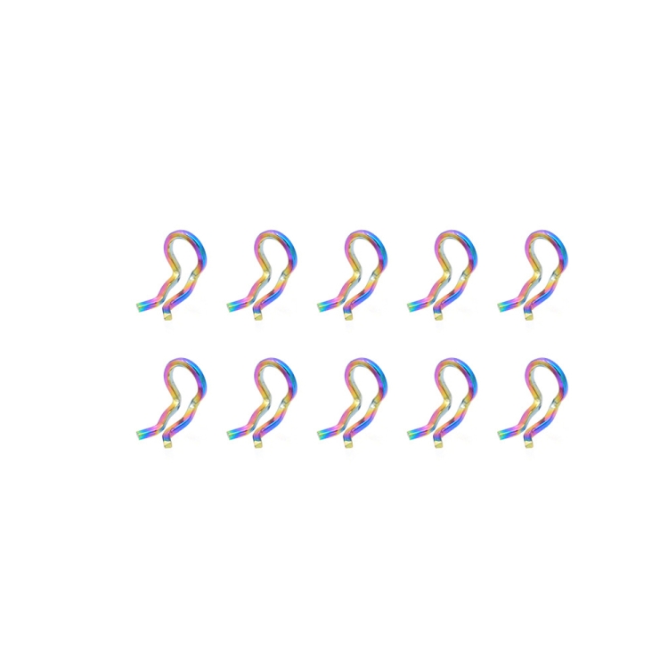 Mountain Road Bicycle Titanium Alloy Retaining Spring, Color: Steel Circlip Colorful