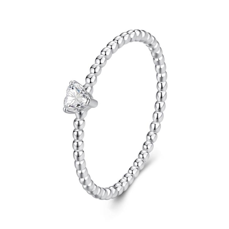MSR063 S925 Sterling Silver Heart Moissanite Ring(8)