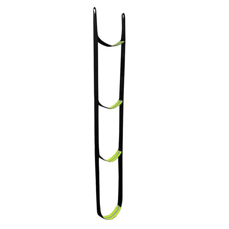 Multi-purpose Outdoor Climbing Assistance Rope Climbing Ladder(Black + Silver Green)