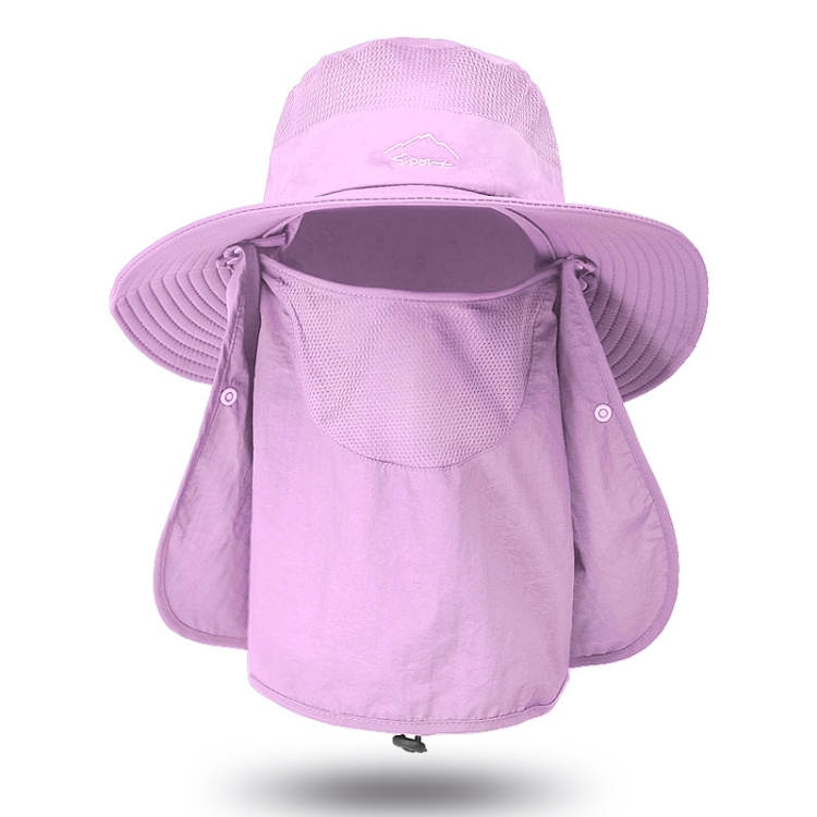 Multifunction Fisherman Hats Outdoor Speed Drying Fishing Breathable Sun Hats(Purple)