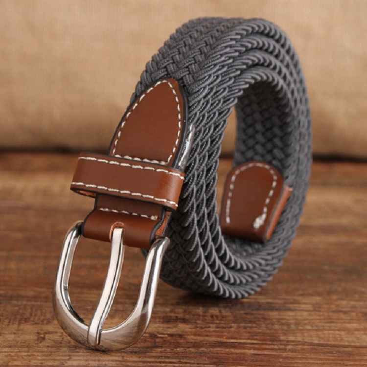Narrow Version Elastic Canvas Weave Waistband, Length:95 x 2.5cm(C8 Gray)