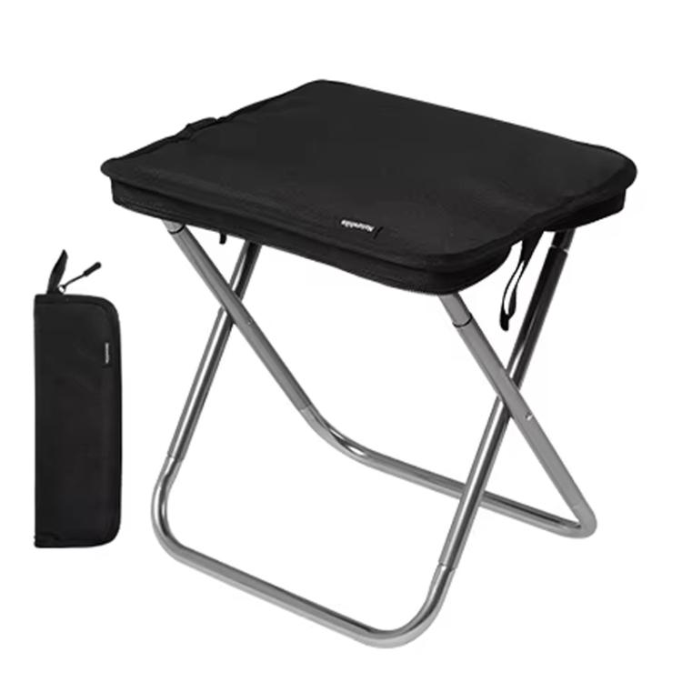 Naturehike Folding Stool Portable Outdoor Camping Aluminum Chair(Black)