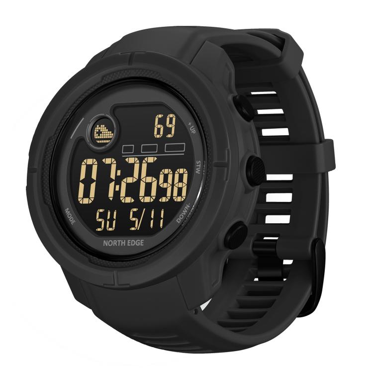 NORTH EDGE MARS 5 Outdoor Men Smart Sports Watch Support Heart Rate / Blood Oxygen Monitoring(Black)