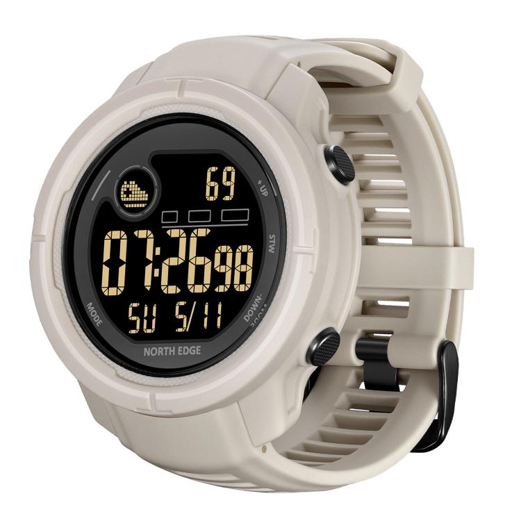 NORTH EDGE MARS 5 Outdoor Men Smart Sports Watch Support Heart Rate / Blood Oxygen Monitoring(White)