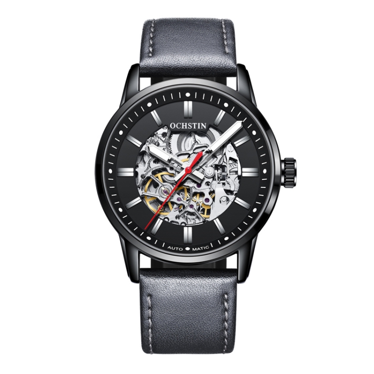 OCHSTIN 62001B Master Series Hollow Mechanical Men Watch(Black-Grey)
