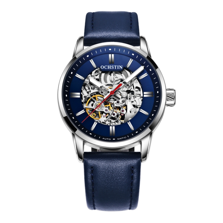 OCHSTIN 62001B Master Series Hollow Mechanical Men Watch(Blue)