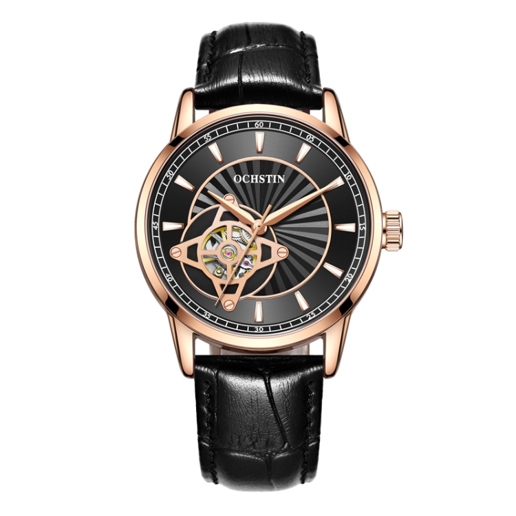 OCHSTIN 62001C Master Series Hollow Mechanical Men Watch(Gold-Black)