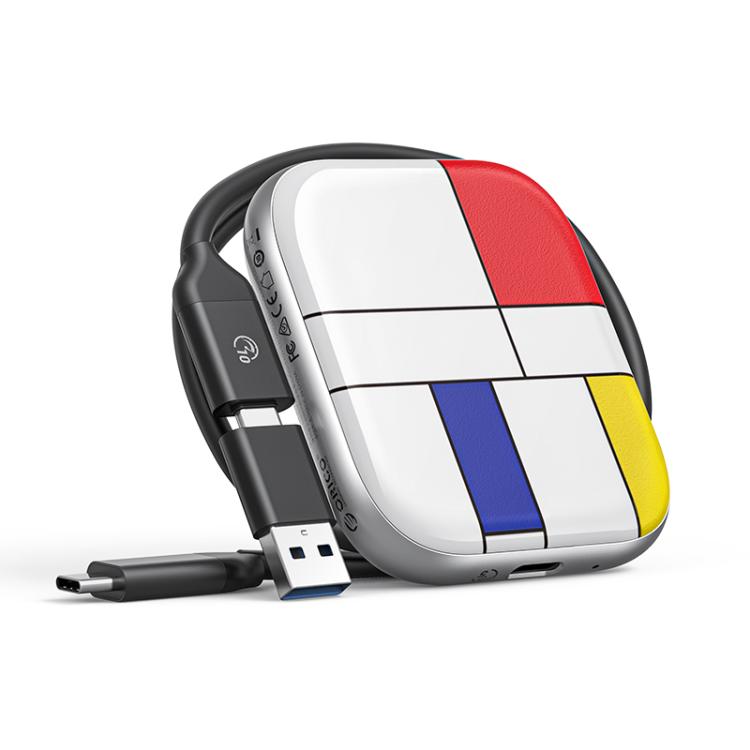 ORICO-H5 2.5 inch Mondrian-Inspired Portable Type-C External SSD, Memory:128GB