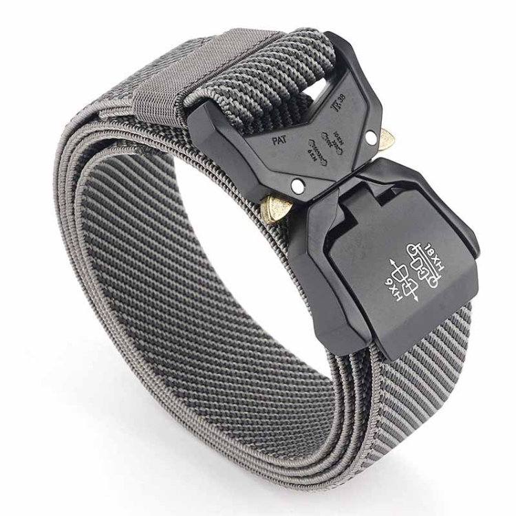 Outdoor Aluminum Alloy Lightweight Stretch Woven Belt(125cm Light Gray)