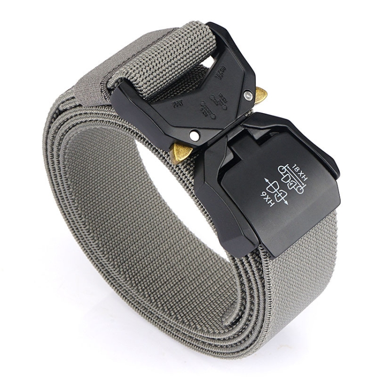 Outdoor Aluminum Alloy Lightweight Stretch Woven Belt(125cm Light Grey)
