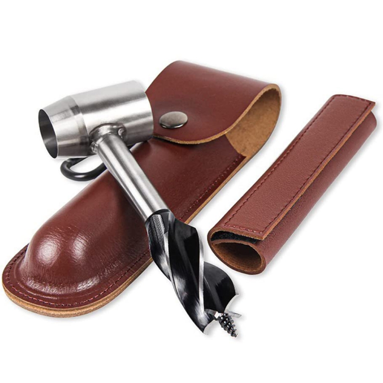 Outdoor Camping Survival Drill Bit Drilling Chopping Wood Tools, Color: Brown