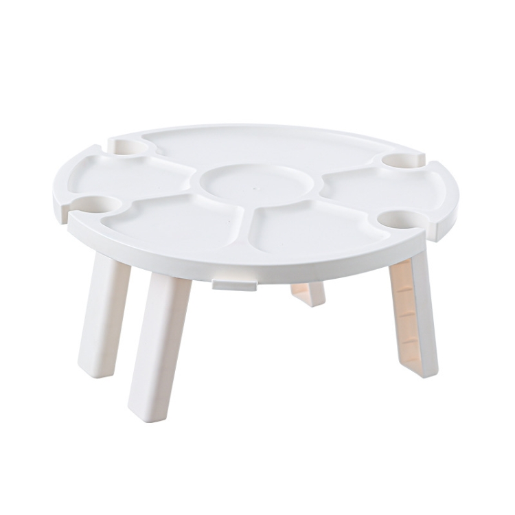 Outdoor Picnic Portable Folding Wine Table(White)