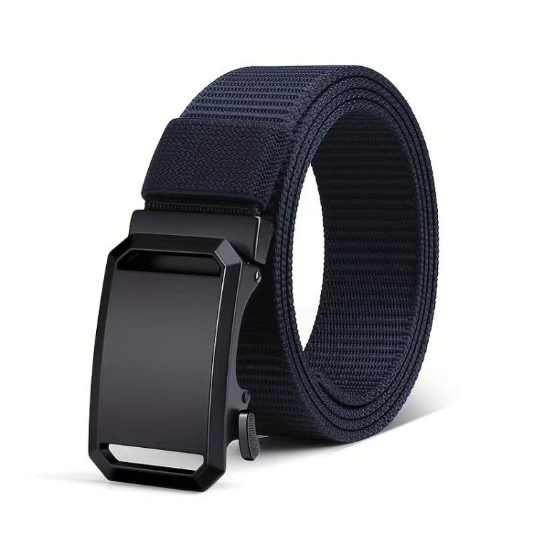 Outdoor Soft Durable Woven Denim Waistband, Color: Metal Buckle Blue(120cm)