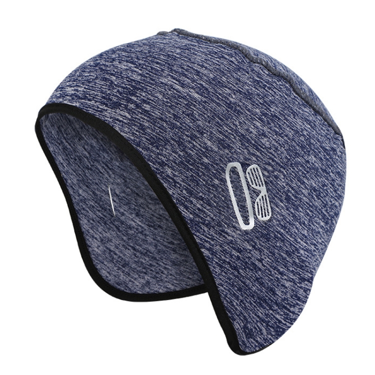 Outdoor Sports Warm Ear Hat Helmet Lining Winter Riding Skull Cap, Size: Free Code(White Blue)