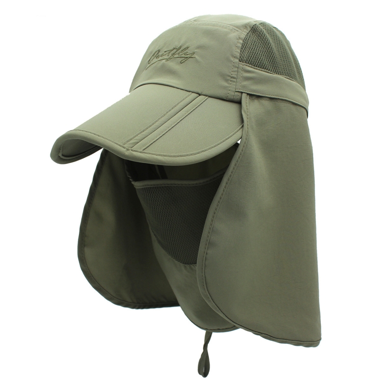 outfly 360 Degree Anti-Ultraviolet Hat Quick Drying Sun Cap, Size: Adjustable(Adult Army Green)