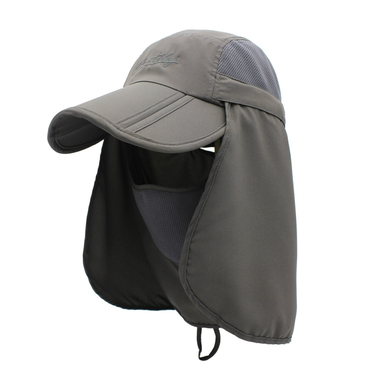 outfly 360 Degree Anti-Ultraviolet Hat Quick Drying Sun Cap, Size: Adjustable(Adult Dark Gray)