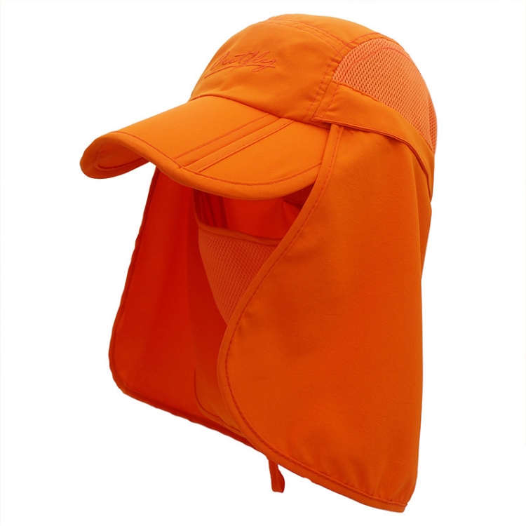 outfly 360 Degree Anti-Ultraviolet Hat Quick Drying Sun Cap, Size: Adjustable(Adult Orange)