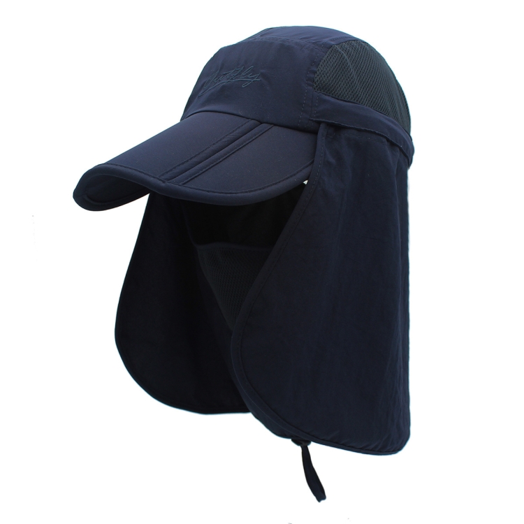 outfly 360 Degree Anti-Ultraviolet Hat Quick Drying Sun Cap, Size: Adjustable(Child Dark Blue)