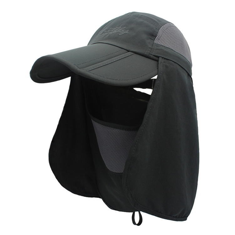 outfly 360 Degree Anti-Ultraviolet Hat Quick Drying Sun Cap, Size: Adjustable(Child Dark Gray)