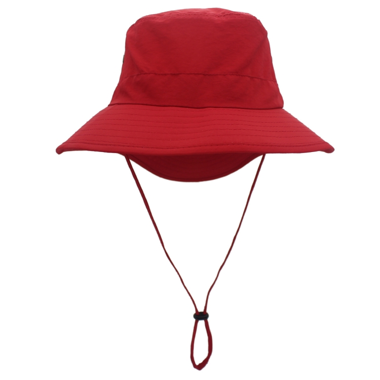 outfly Outdoor Breathable Fisherman Cap Lengthening Fish Tail Hiking Sunshade Cap(Red)