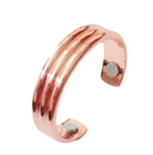 Personality Ring Magnetic Health Ring Creative Jewelry Open Ring(Embossed rose gold)
