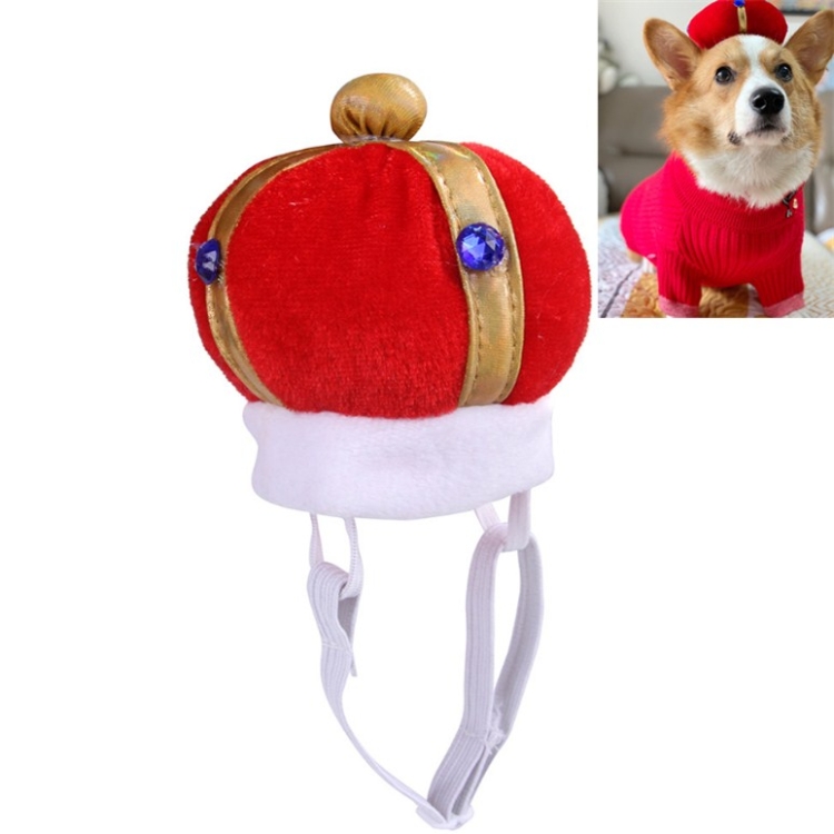 Pet Crown Hat Creative Funny Dog Cat Headdress, Size: S