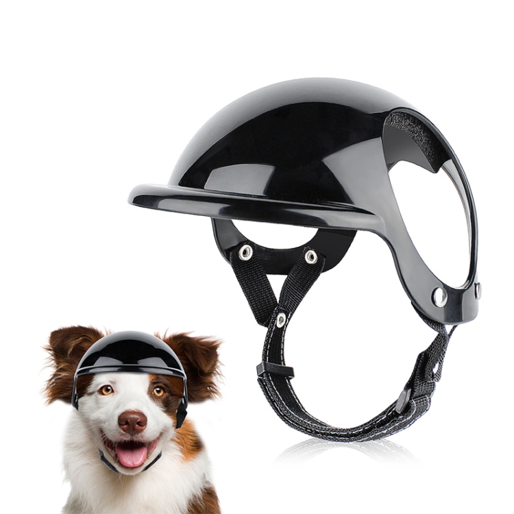 Pet Helmet Hat Dog And Cats Accessories, Size: S(Black)