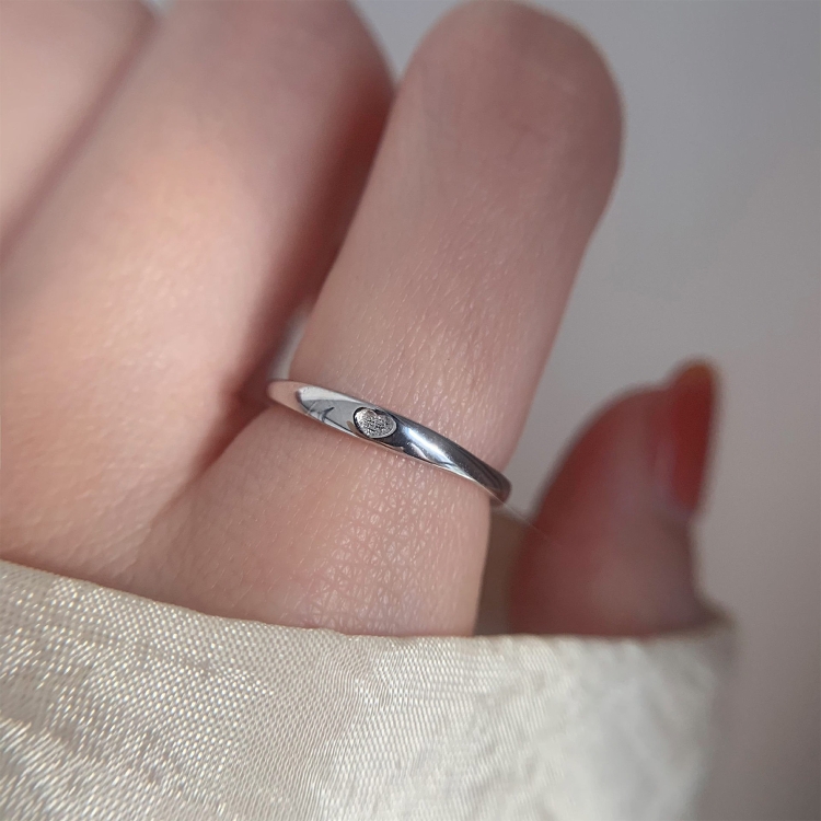 Platinum Plated Ladies Vintage Wear Combination Ring, Specification:J2160