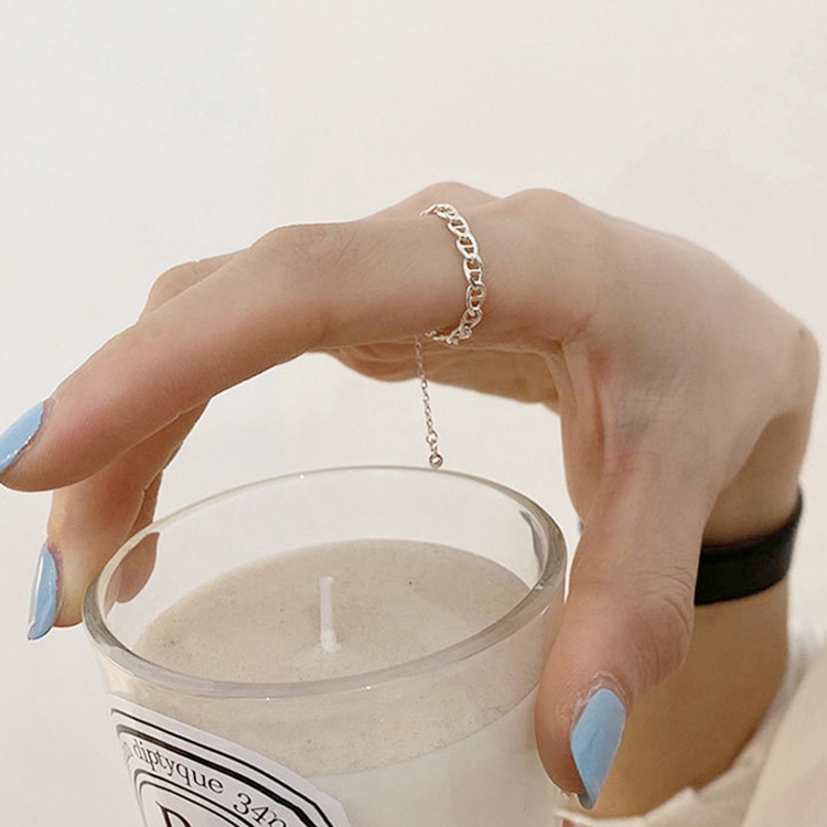 Platinum Plated Ladies Vintage Wear Combination Ring, Specification:J2203