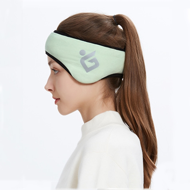 Plus Velvet Autumn Ladies Outdoor Luminous Warm Earmuffs Forehead Protection Cold Ear Cover, Size: Free Size(Green)