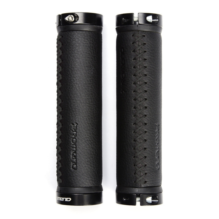 PROMEND GR-501 1 Pair Microfiber Leather Mountain Bicycle Grips Cover(Black Black)