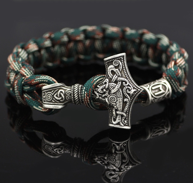 Raytheon Bracelet Jewelry Thor Braided Handle Jewelry(Antique Bronze Plated)