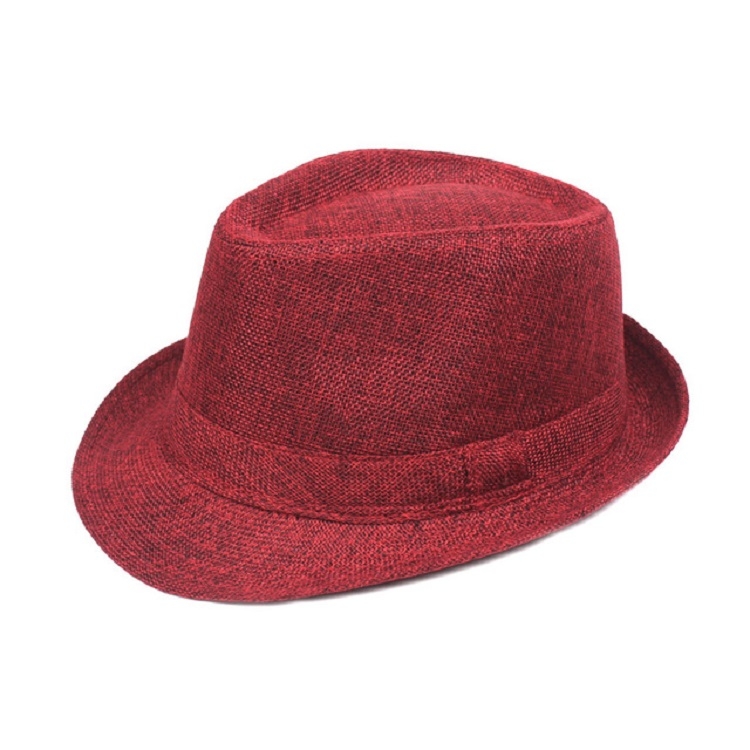 Red Fashion Seaside Sun Visor Hat Folding Net Surface Jazz Hat, Size:58cm